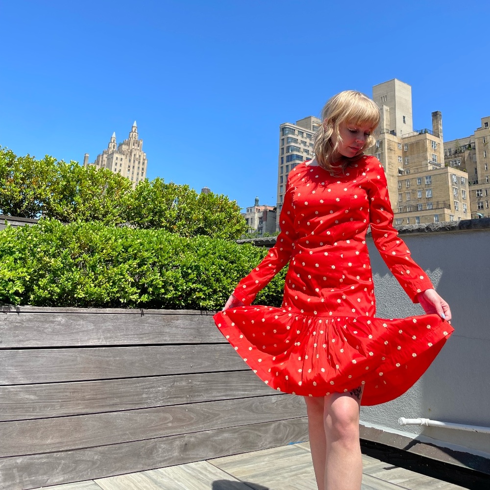 BATSHEVA red floral dress!